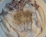 Hình bước làm 2 của món Mực Sốt Tỏi Bún Tàu - Steamed Squid w Garlic Sauce