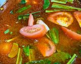 Gambar langkah 4 resipi Tomyam ayam.