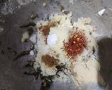 A picture of step 2 of Palak Seekh Kabab.
