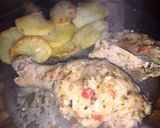 Foto del paso 3 de la receta: 👩🏼‍🍳Pollo al ajo con papas al horno 😊