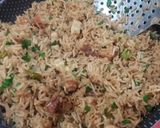 A picture of step 3 of Chicken Fried rice.