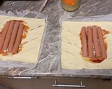 Virslis táska gazdagon recept fázis 1 fotója