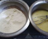 A picture of step 1 of Walnut tutti frutti eggless cake.
