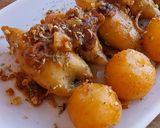Foto del paso 13 de la receta: Calamares rellenos de carrilleras en su sofrito y patatas guisadas