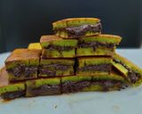 Foto langkah ke 5 dari resep Martabak manis pandan teflon.