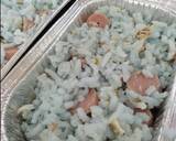 Nasi Bunga Telang Panggang ~ Nasi & Lauk Sisa Semalam~ langkah memasak 3 foto