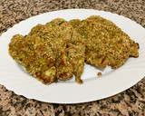 Foto del paso 9 de la receta: Pollo empanado con cacahuete y pistacho al horno