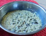 A picture of step 3 of Black is delicious, Black rice pudding in Iyangar style.