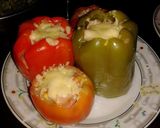 Foto del paso 2 de la receta: Morrones y tomates rellenos a mi manera