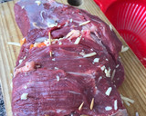 Foto del paso 5 de la receta: Colita de cuadril al horno rellena