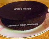 Hình bước làm 4 của món Microwave Black Forest Cake