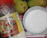 A picture of step 1 of Mango custard halwa.