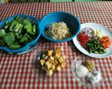 Foto langkah ke 1 dari resep Tumis Sawi Pokcoy,Kecambah dan Tahu.