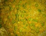 A picture of step 2 of Veg biryani with smoky effect.
