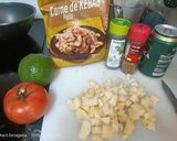 Foto del paso 1 de la receta: Kebab con manzana a la cerveza