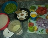 A picture of step 2 of (Camel Stock) Matar Pulao😋😋😋.