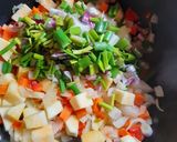 Foto del paso 2 de la receta: Tarta de pollo, champiñones y verduras