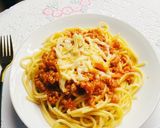 Hình bước làm 3 của món Mỳ Spaghetti bò bằm cực dễ!