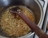 A picture of step 2 of Green daal.