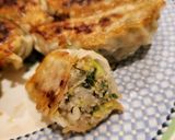 A picture of step 6 of Deluxe Chinese-Style Pan-Fried Dumplings with Glass Noodles.