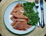 Foto del paso 3 de la receta: Crepes rellenos de pimientos del piquillo y queso crema