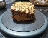 A picture of step 8 of Dalgona Mocha cake.
