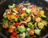 Foto del paso 2 de la receta Plumas integrales con verduras y soja