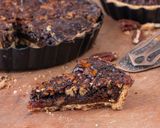 A picture of step 4 of Bourbon Chocolate Pecan Pie.