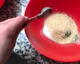 Foto del paso 3 de la receta: “Pollo frito” vegano hecho de setas