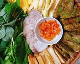 Hình bước làm 6 của món Chả cốm xanh làm với chả cá thác lác