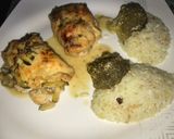 Cukkinis csirkerolád fehérboros szószban recept fázis 6 fotója