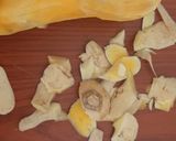 A picture of step 1 of Butternut soup with chia seeds toppings.