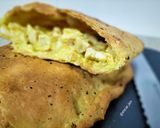 Foto del paso 7 de la receta Empanada de pollo con mascarpone al curry