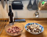 Foto del paso 1 de la receta: Morro con boletus (shiitake), pincho