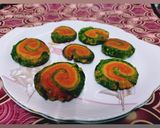 तिरंगा मठरी (tiranga mathri recipe in Hindi) रेसिपी चरण 5 फोटो
