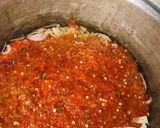 A picture of step 4 of White rice with miyan alayyahu.
