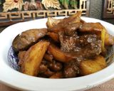 Foto langkah ke 4 dari resep Semur Hati Ampela Ayam & Kentang.