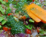Foto del paso 4 de la receta: Llampuga o Pez Limón, en salsa de verduras mediterráneas