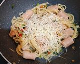 Foto langkah ke 4 dari resep Spaghetti Sosis Aglio Olio.