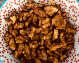 A picture of step 5 of Maple cinnamon walnuts - vegan.