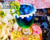 A picture of step 5 of Blue mint lemonade.