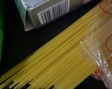 A picture of step 1 of Spaghetti pasta quiche.