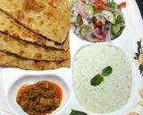 A picture of step 5 of Aloo ka Paratha 😋.
