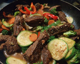 Foto del paso 4 de la receta: Arrachera con verduras y almendras