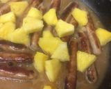 A picture of step 7 of My Pork Sausage & Honey Pineapple. 😉.