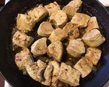 A picture of step 4 of California Farm Scallop Feast: Tofu Scallops.