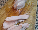 Foto del paso 8 de la receta: Crema de mostaza sobre solomillo de cerdo a baja temperatura