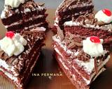 Cara Membuat Black forest cake ekonomis cuma 1 telur 7