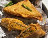 A picture of step 5 of Bread Pakoda.