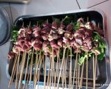 Foto langkah ke 4 dari resep Sate empuk dengan daun pepaya.